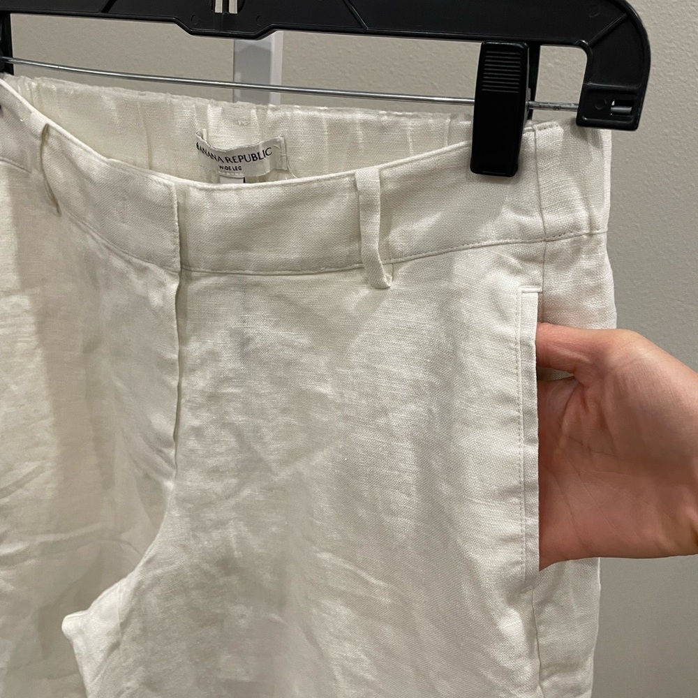 Banana Republic The Everyday wide leg linen pant - Picture 7 of 10
